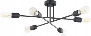 Lampa sufitowa TK Lighting TK Lighting Vista 6672 plafon lampa sufitowa 6x15W E27 czarny 1