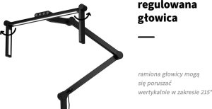 Lampa do paznokci Activeshop Lampa zabiegowa do manicure Glow L03 do blatu czarna 12