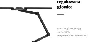 Activeshop Lampa zabiegowa do manicure Glow L04 do blatu czarna 11