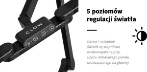 Activeshop Lampa zabiegowa do manicure Glow L04 do blatu czarna 13