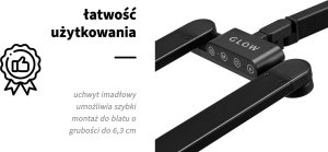 Activeshop Lampa zabiegowa do manicure Glow L04 do blatu czarna 14