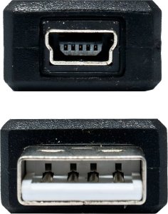 Adapter USB SwiatKabli Przejściówka męskie USB - żeńskie MINI USB Adapter miniUSB wtyk końcówka 3