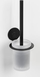 Wenko Pojemnik na szczotkę WC ze szkła BIVIO, montaż bez wiercenia 2