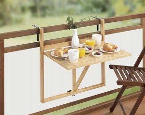 Wenko Składany stolik balkonowy na barierkę WAIKIKI 2