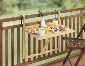 Wenko Składany stolik balkonowy na barierkę WAIKIKI 3