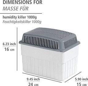 Wenko Duży pochłaniacz wilgoci z zapasowym wkładem, 2 x 1 kg 3
