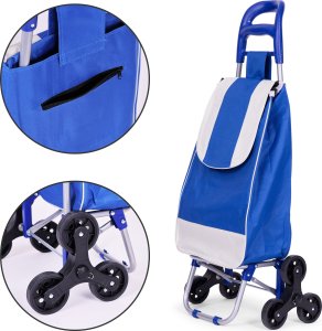 ModernHome Wózek na zakupy torba 25l na 6 kółkach metalowy stelaż ModernHome 8