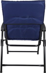 Saska Garden KRZESŁO OGRODOWE SKŁADANE 59X66X46/92CM Z PODUSZKĄ GRANATOWE 2