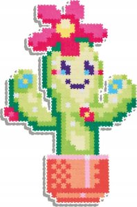 Qelements Puzzle 750 Pixelki Jixelz U¶miechnięte kaktusy 3