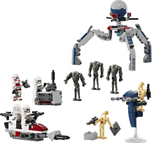 LEGO Star Wars Zestaw bitewny z żołnierzem armii klonów™ i droidem bojowym™ 8szt. (75372) 8