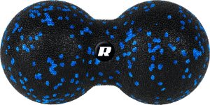 Rebel Active Duoball podwójna piłka do masażu 8cm, kolor czarno-niebieski, materiał EPP, ACTIVE 2