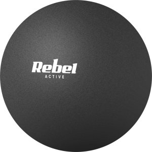 Rebel Piłka do masażu 6.25cm, kolor czarny, materiał silikon, ACTIVE 6