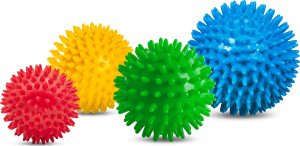 Rebel Zestaw piłeczek sensorycznych z kolcami do masażu, 4 piłeczki , ACTIVE 2