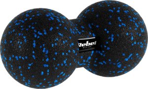 Rebel Zestaw wałek do masażu, mini roller, 2 piłki, 2 duoball-e , 6 elementów, kolor czarno-niebieski, materiał EPP, REBEL ACTIVE 4
