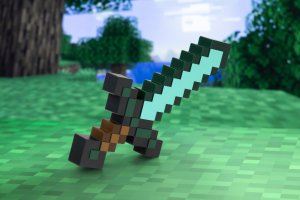 Paladone PALADONE Minecraft Lampka diamentowy miecz 6