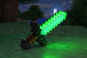 Paladone PALADONE Minecraft Lampka diamentowy miecz 7
