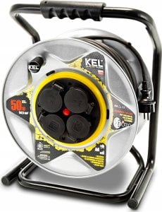 Kabel zasilający KEL Coil extension cable KEL PB-HEAVY/D/K/3X2,5/H05RR-F-black / Cable length [m]: 30 / Cable diameter [mm2]: 1.5 / Maximum current [A]: 16 1