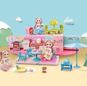 Woopie WOOPIE Kamper 2w1 Domek XXL Zestaw dla Lalek 2
