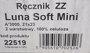 DGA OPTIMA Luna Soft Mini  Ręcznik papierowy ZZ, 2-warstwowy, 3000 sztuk - Biały 1