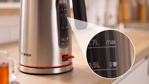 Czajnik Bosch kettle MyMoment TWK6M480 (stainless steel/black, 2,400 watts, 1.7 liters) 6