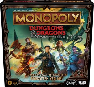 Hasbro Monopoly Dungeons D&D Dragons RPG Złodziejski honor gra planszowa ANGIELSKA 1