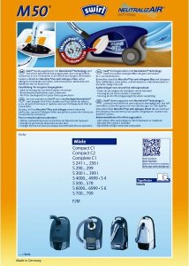 Swirl Swirl M50 Vacuum cleaner bags for Miele 2