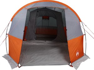 vidaXL vidaXL Namiot turystyczny, 4-os., szaro-pomarańczowy, wodoszczelny 6