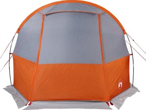 vidaXL vidaXL Namiot turystyczny, 4-os., szaro-pomarańczowy, wodoszczelny 7
