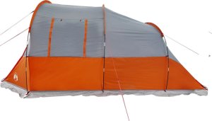 vidaXL vidaXL Namiot turystyczny, 4-os., szaro-pomarańczowy, wodoszczelny 8