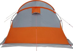 vidaXL vidaXL Namiot turystyczny, 4-os., szaro-pomarańczowy, wodoszczelny 9