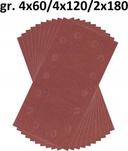Bosch 10-piece sandpaper set for orbital sander G60, 120, 180 Bosch 2609256B25 6