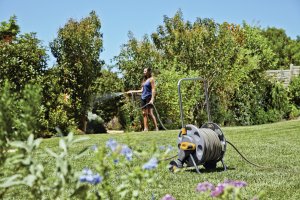 Hozelock Garden hose trolley 1/2" 45m with 1/2" hose 20m SELECT and sprinkler set 6pcs. Hozelock 2432 1