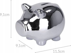 Home Styling Collection Skarbonka ceramiczna, tradycyjna świnka, 11 x 9 cm 2