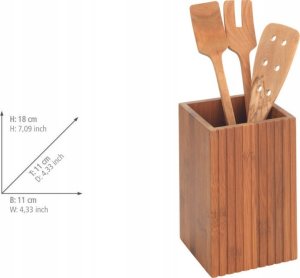 Wenko Bambusowy stojak na akcesoria kuchenne MERA 6