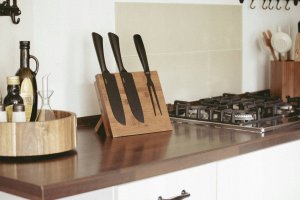 Wenko Magnetyczny stojak na noże MESINA, bambus 2