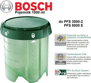 Bosch Bosch Farbbehälter 1000 ml, Systemzubehör für PFS 3000-2 und PFS 5000 E (1600A001GG) 2