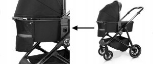 Wózek Xiaomi WÓZEK 2W1 TIBI KOL. BLACK - GŁADKI (TBW-07) 5
