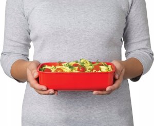 Sistema sistema Mikrowellenbehälter Eckig mit Ventil 525 ml rot 7