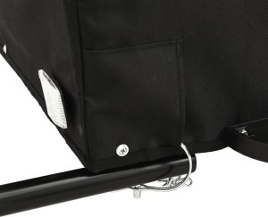 vidaXL vidaXL Przyczepka rowerowa, czarno-pomarańczowa, 45 kg, żelazo 7