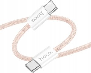 Kabel USB Hoco HOCO kabel Typ C do Typ C 3A 60W X104 1 m różowy 1