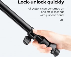 Statyw K&F Statyw video Concept K234A0 z głowicą 3D i uchwytem na telefon 14