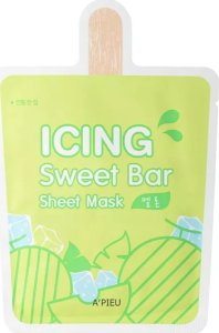 Apieu A'pieu, Icing Sweet Bar Sheet Mask, Odżywczo-Kojąca Maska w Płachcie, Melon, 21ml 1