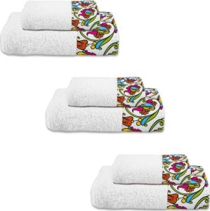 MCS Towels marki Le Telerie model SET SPUGNA PORTO 3+3 BIANCO kolor Biały. Akcesoria Dla obu płci. Sezon: Cały rok NoSize 1