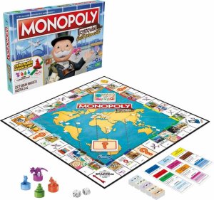 Hasbro MONOPOLY TRAVEL WORLD gra planszowa standard classic wersja czeska Hasbro 1