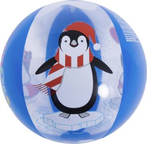 JiLong PIŁKA PLAŻOWA DMUCHANA 50CM PINGWIN MAGIC INK 53060 2