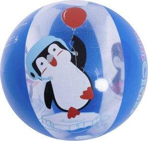 JiLong PIŁKA PLAŻOWA DMUCHANA 50CM PINGWIN MAGIC INK 53060 5