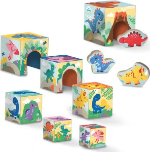 SES Creative SES Wieża z klocków z fig.dinozaurów 13202 32026 2
