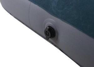 JiLong Materac dmuchany flokowany 1-osobowy z wbudowaną pompką nożną 191x73x22cm (24130) 2