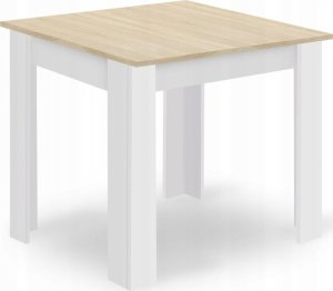 Leobert Zestaw stół kwadratowy 80x80 dąb sonoma + 4 krzesła OSAKA szare 10