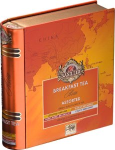 Basilur Basilur BREAKFAST TEA ASIA zestaw herbat 4 smaki w torebkach PUSZKA KSIĄŻKA - 32 szt. 1